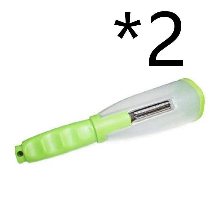 Vegetable Fruit Knife Stainless Steel Storage Type Peeling Knife Peeler The Artful Oracle