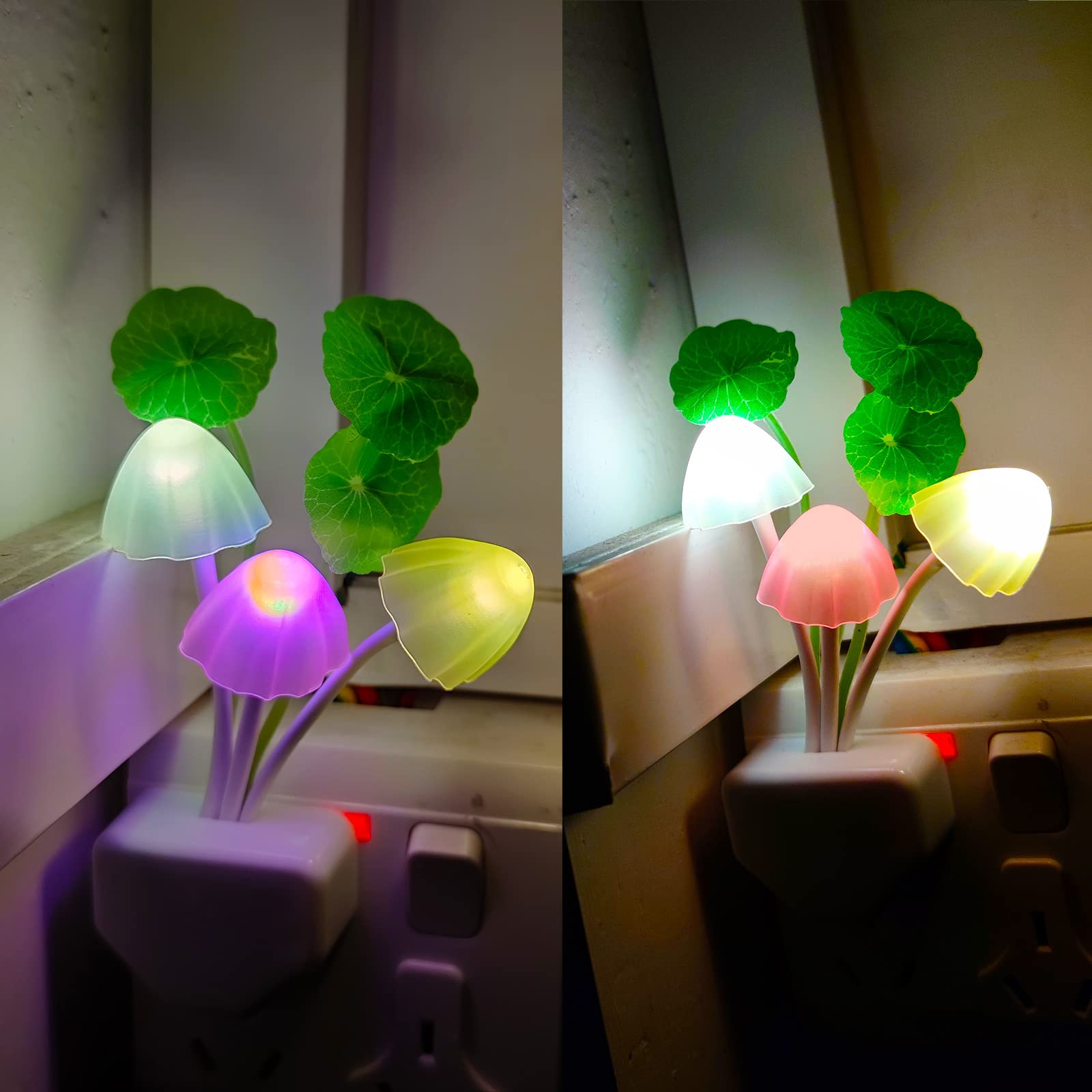 New LED Night Light Energy-saving Plug-in Induction Creative Mushroom Light For Home The Artful Oracle