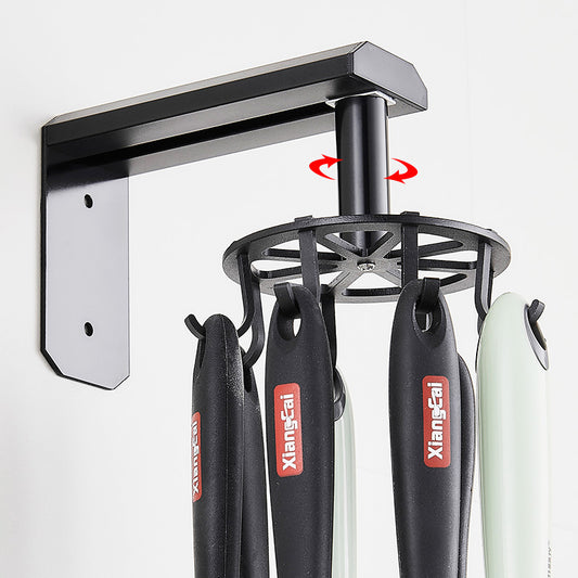 Space Aluminum Kitchen Rotating Hook Rack The Artful Oracle