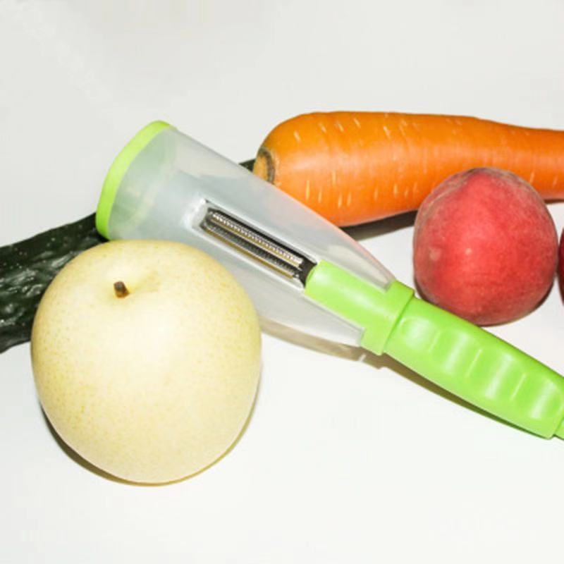 Vegetable Fruit Knife Stainless Steel Storage Type Peeling Knife Peeler The Artful Oracle