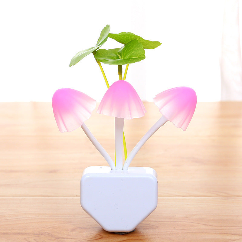 New LED Night Light Energy-saving Plug-in Induction Creative Mushroom Light For Home The Artful Oracle