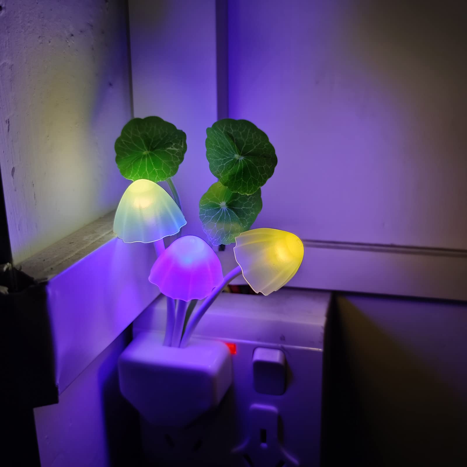 New LED Night Light Energy-saving Plug-in Induction Creative Mushroom Light For Home The Artful Oracle
