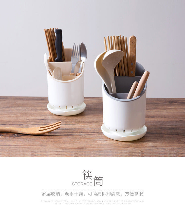 Detachable Kitchen Storage Drain Rack Barrel The Artful Oracle