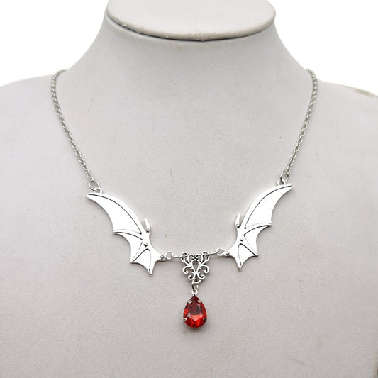 Vampire Bat Wings Necklace Gothic Witchcraft Jewelry The Artful Oracle