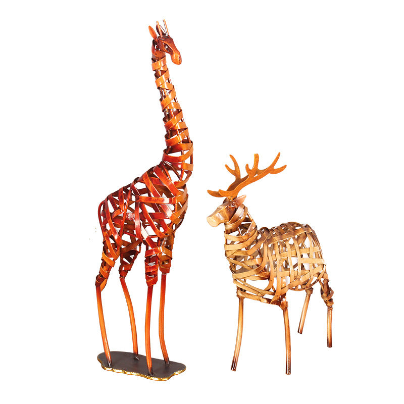 Bionic Creative Iron Craft Giraffe Ornaments The Artful Oracle