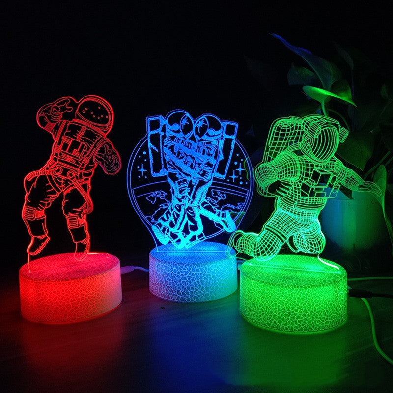 Usb Plug-in Remote Control 3D Ambient Night Light The Artful Oracle