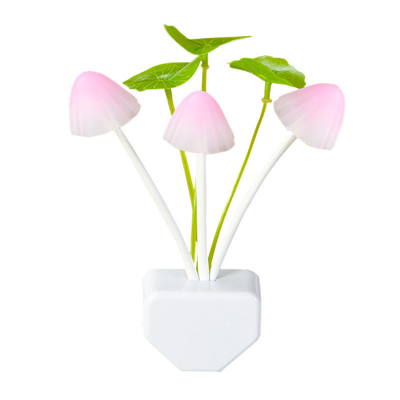 New LED Night Light Energy-saving Plug-in Induction Creative Mushroom Light For Home The Artful Oracle