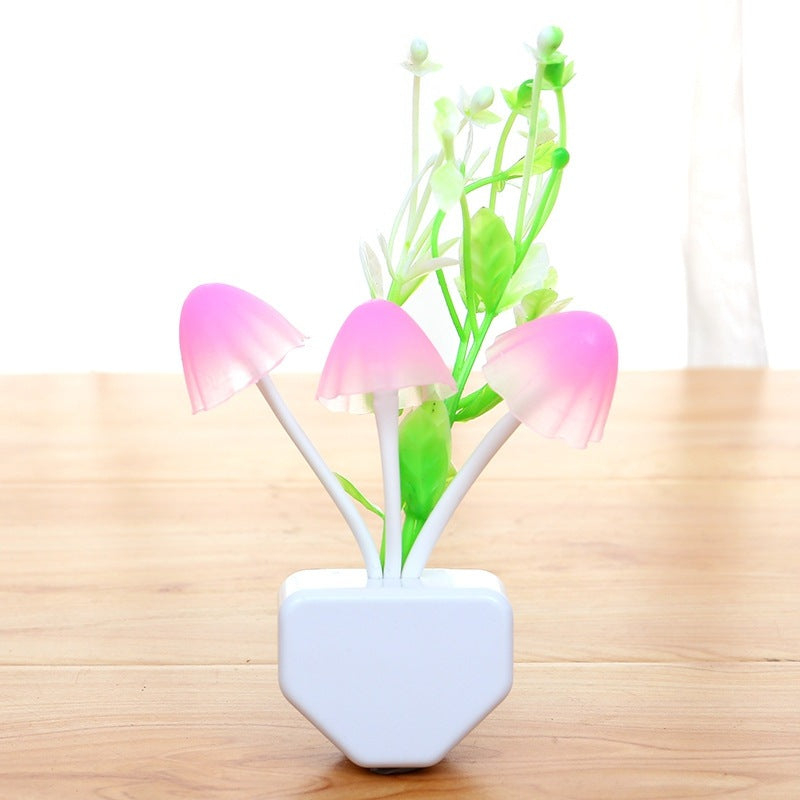 New LED Night Light Energy-saving Plug-in Induction Creative Mushroom Light For Home The Artful Oracle
