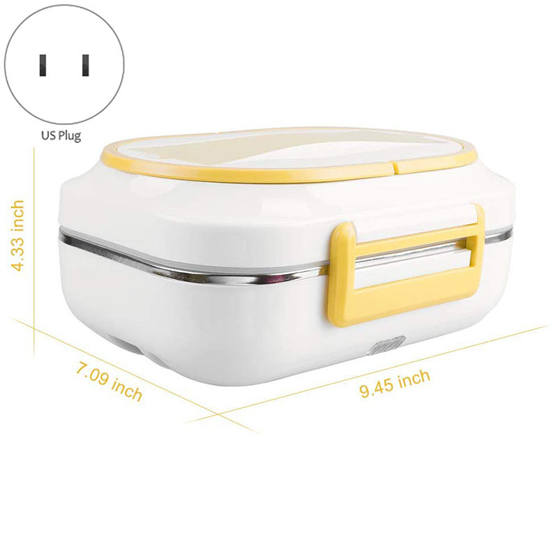 Three-grid Electric Heating Lunch Box Food Heater For Vehicle-mounted Office The Artful Oracle