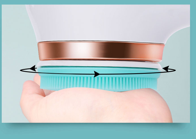 Electric Bath Brush Silicone Back Scrubber USB Rechargeable 2 Speeds Rotating Shower Brush Spa Waterproof Body Cleaning Brush The Artful Oracle