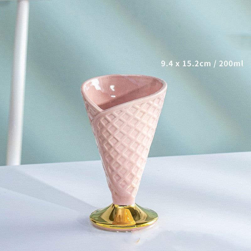 Solid Color Creative Ice Cream Cup High Value The Artful Oracle