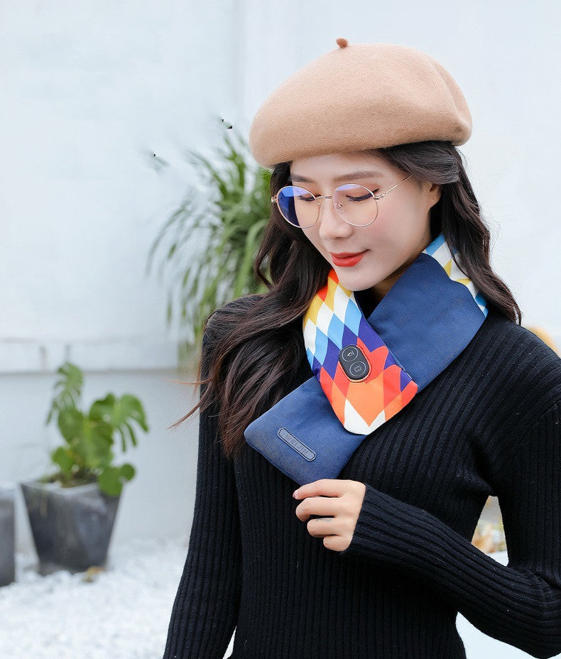 3 Gear Washable Electric Heating Scarf Warming Massage Scarves Winter Warmer USB Heated Neckwear Shawl The Artful Oracle