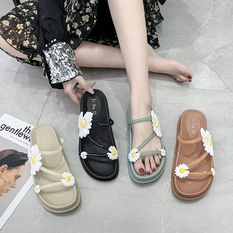 Slippers Mid Heel Platform Amazon Hot Sale Outdoor Casual Beach Shoes The Artful Oracle