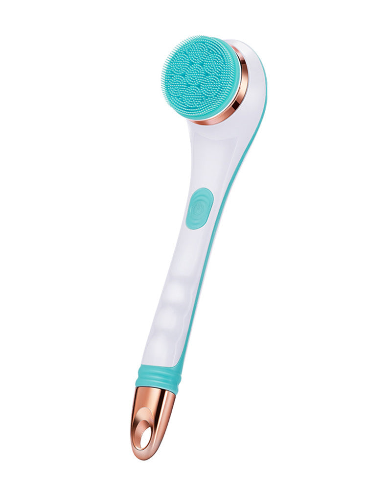 Electric Bath Brush Silicone Back Scrubber USB Rechargeable 2 Speeds Rotating Shower Brush Spa Waterproof Body Cleaning Brush The Artful Oracle