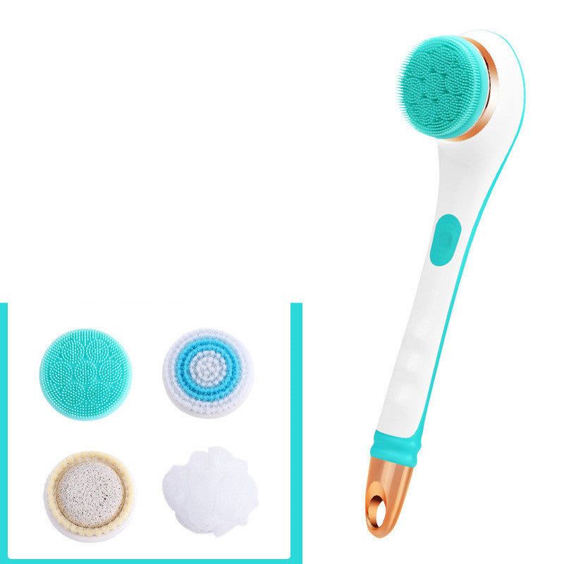 Electric Bath Brush Silicone Back Scrubber USB Rechargeable 2 Speeds Rotating Shower Brush Spa Waterproof Body Cleaning Brush The Artful Oracle