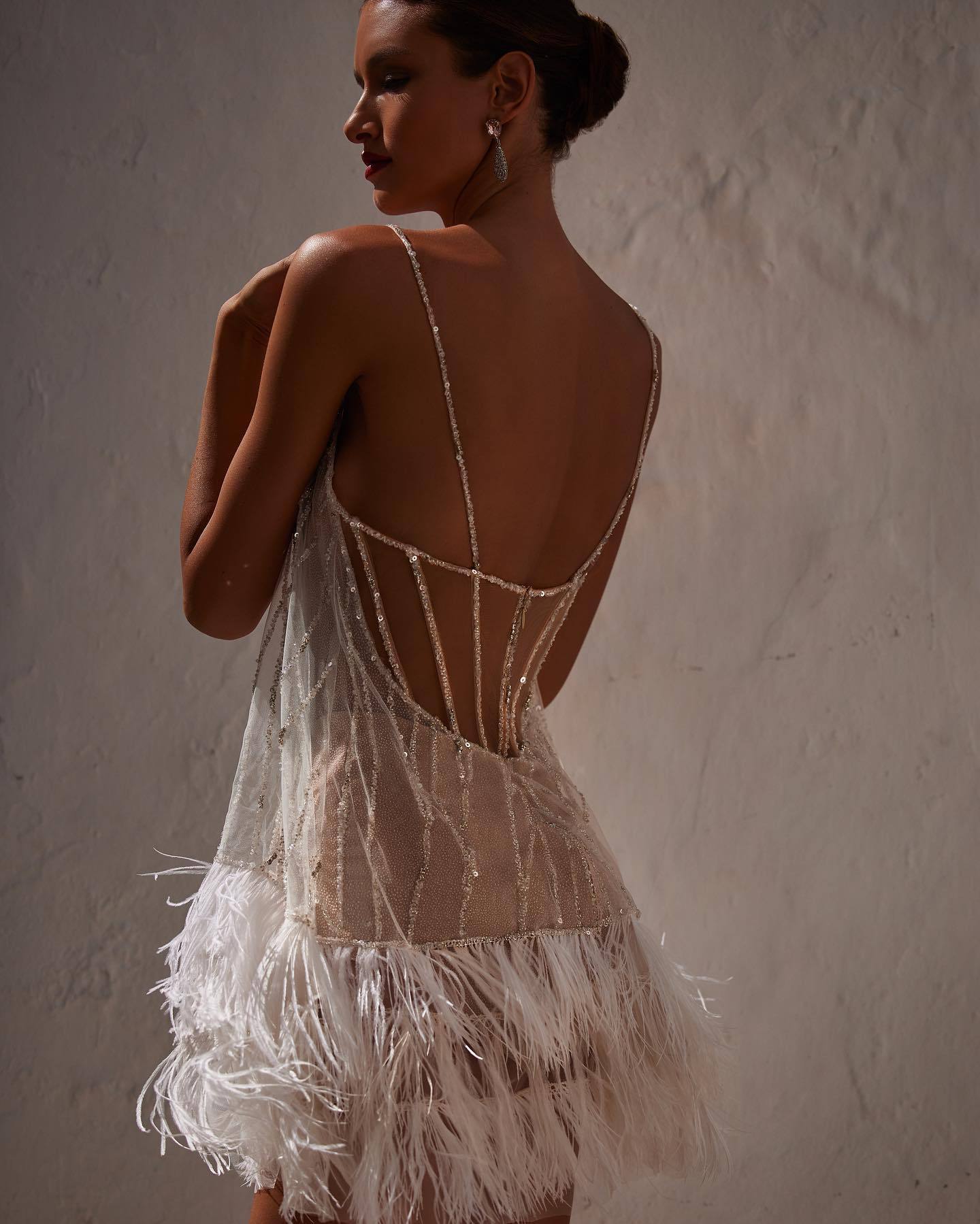 Party Dress Backless Skirt Tiered Fringe The Artful Oracle