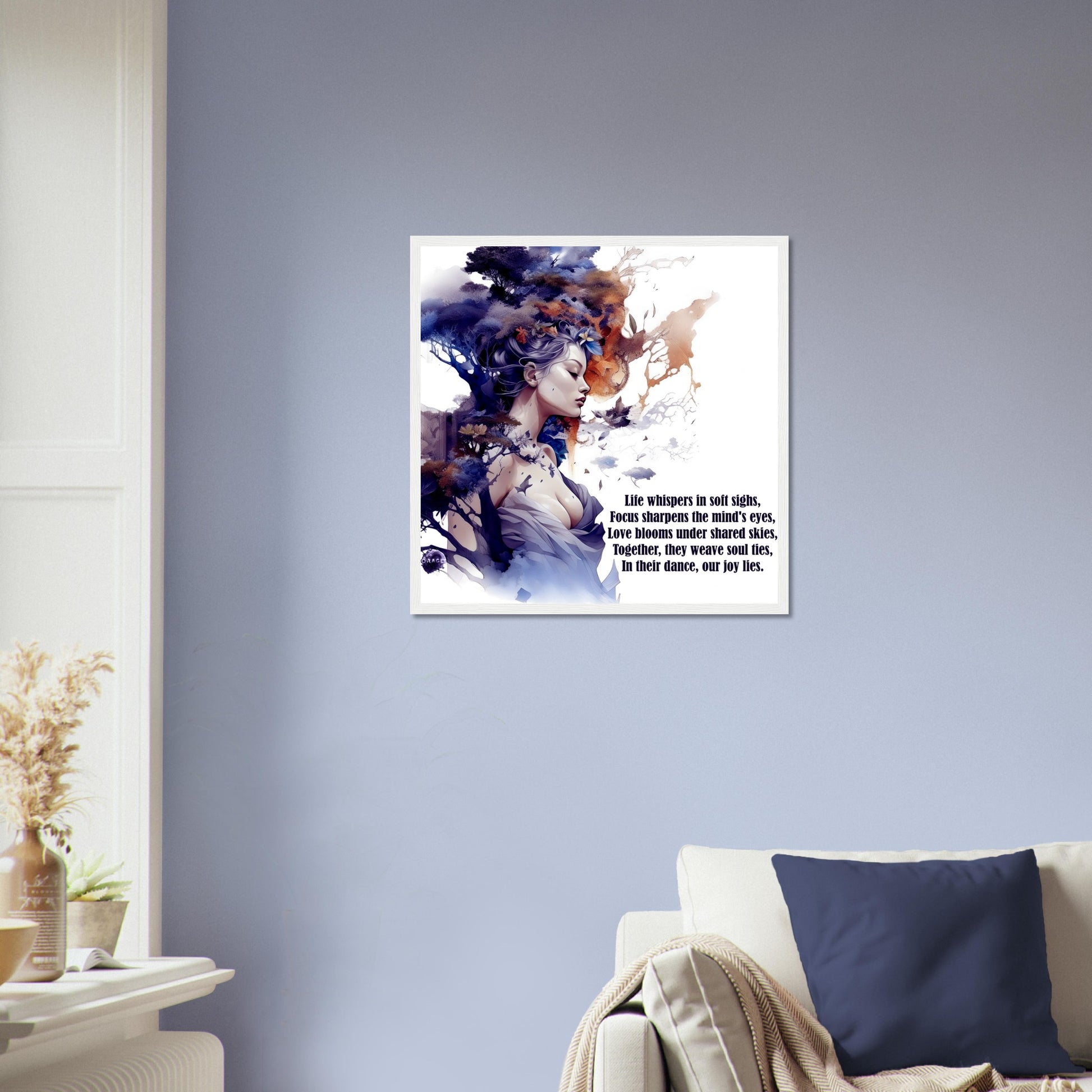 Lavender Enchantress: A Nymph's Tale - Premium Matte Paper Wooden Framed Poster Gelato