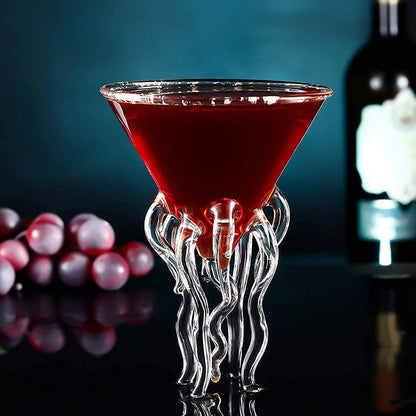 Creative Aquarium 3D Jellyfish Molecular Cocktail Glass For Bar Nightclub Party Scaleph Octopus Alviero Martini Wine Glasses Cup The Artful Oracle