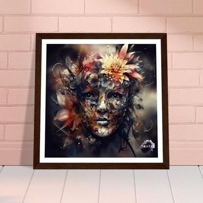 Petal Sprite: The Flower Nymph - Premium Matte Paper Wooden Framed Poster Gelato