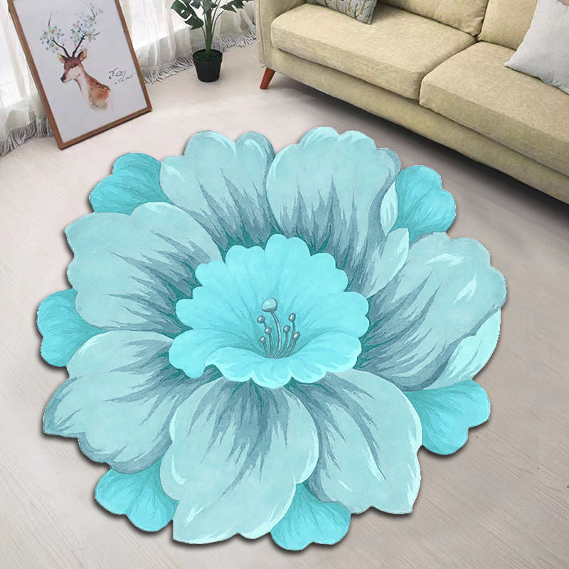 Creative Flower Living Room Tea Table Blanket Nordic Household Bedroom Floor Mat The Artful Oracle