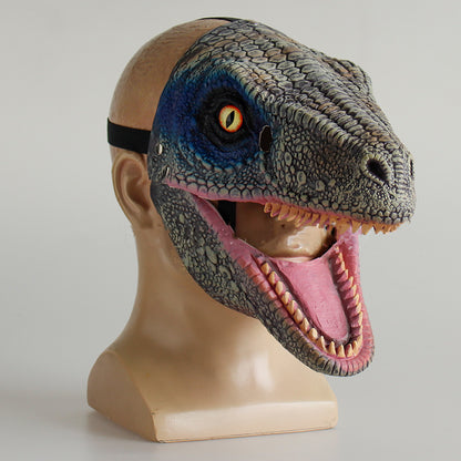 Dinosaur Moving Mouth Latex Mask Headgear Halloween Party Cos Props The Artful Oracle