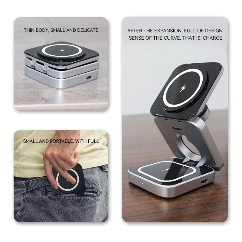 Three In One Desktop Wireless Charging Bracket The Artful Oracle