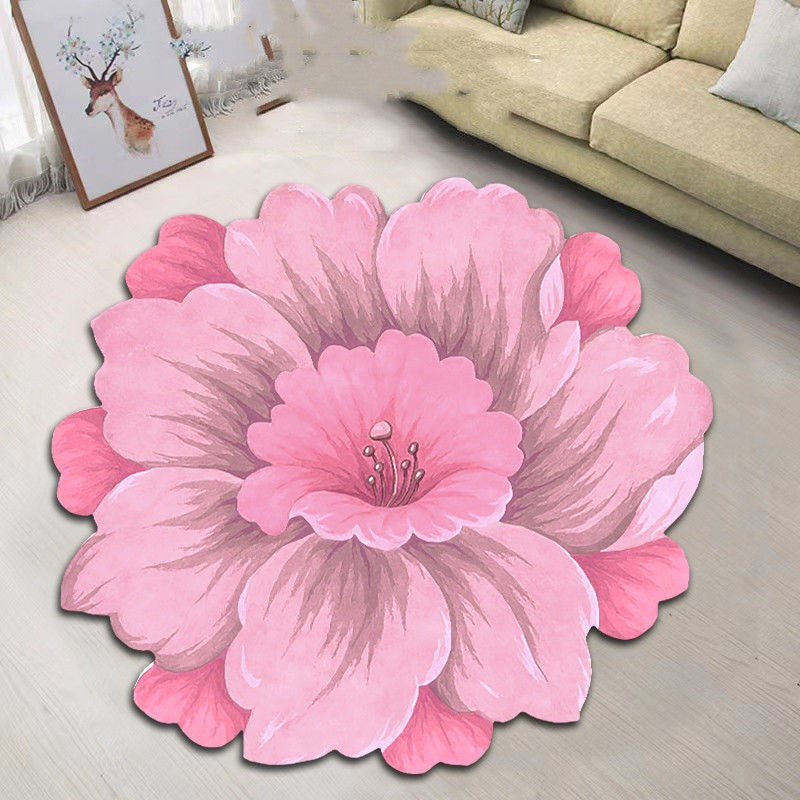 Creative Flower Living Room Tea Table Blanket Nordic Household Bedroom Floor Mat The Artful Oracle