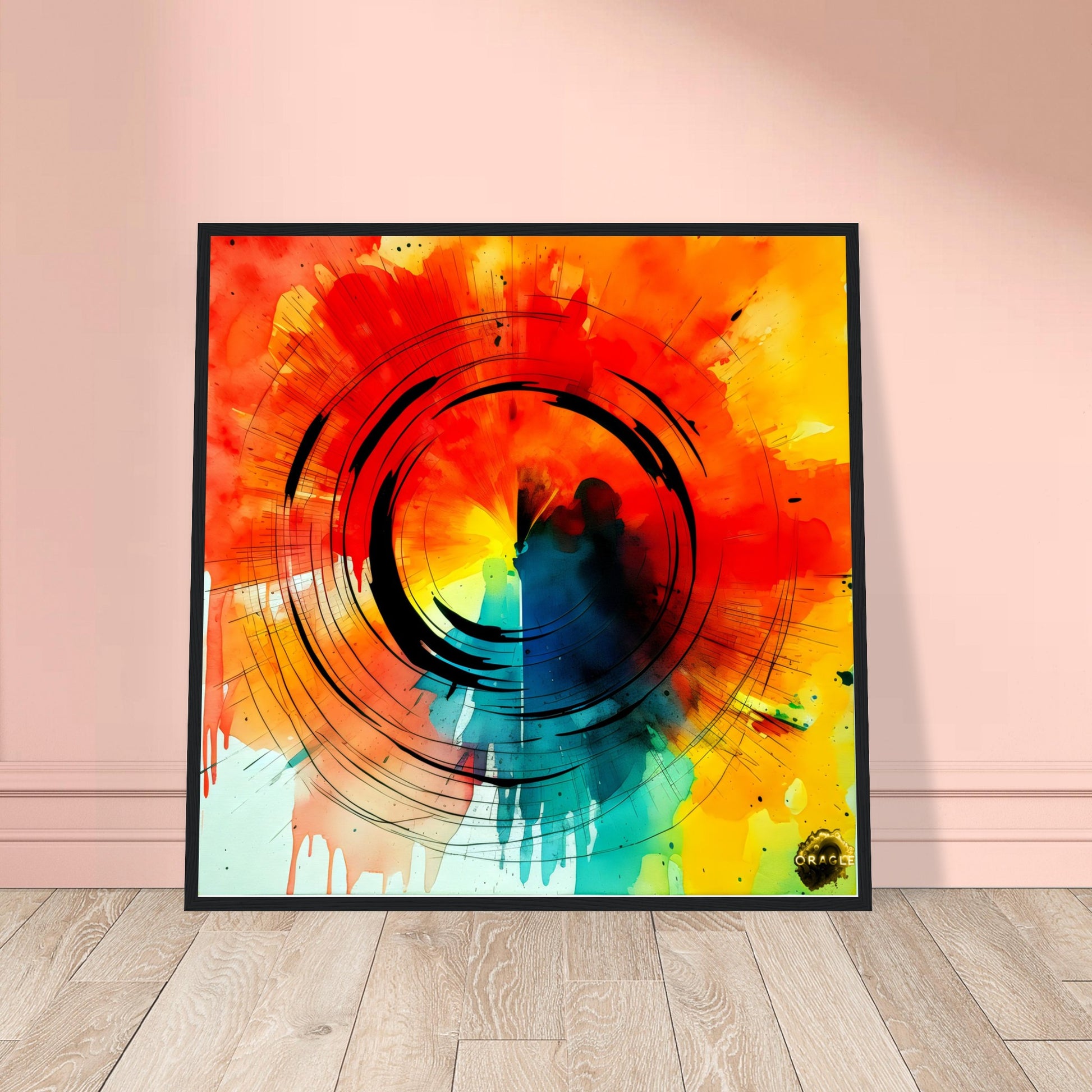 Celestial Glow - Premium Matte Paper Wooden Framed Poster Gelato