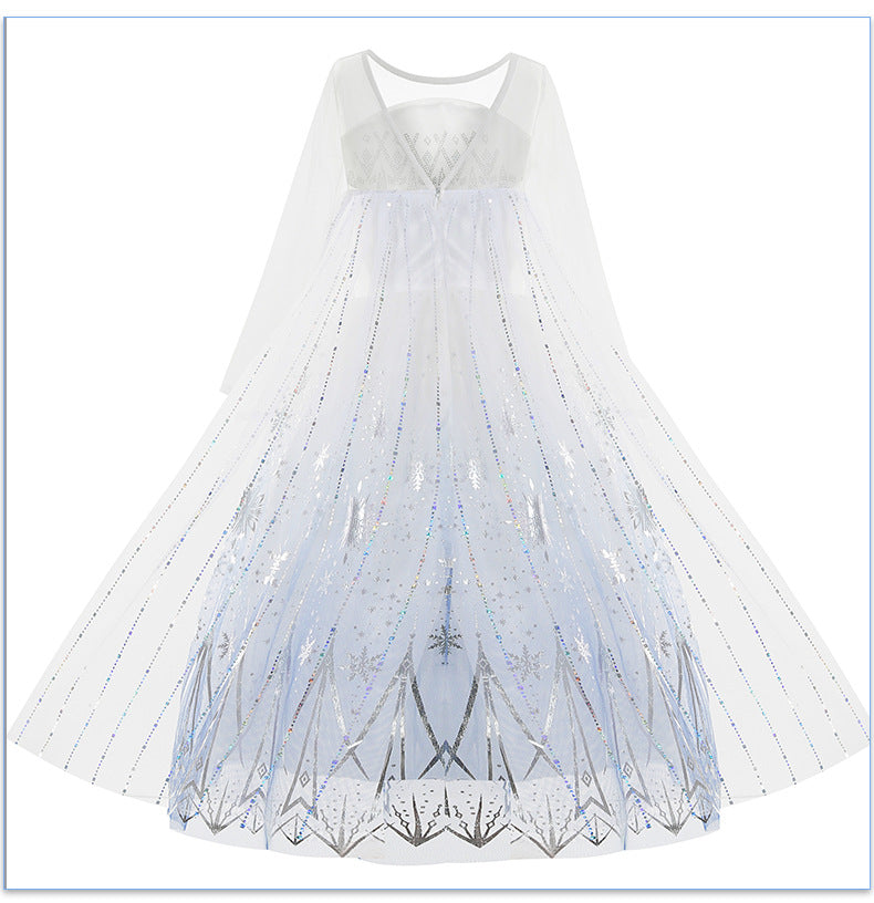 Dress Summer Sequins Tulle Skirt Cloak Removable White The Artful Oracle