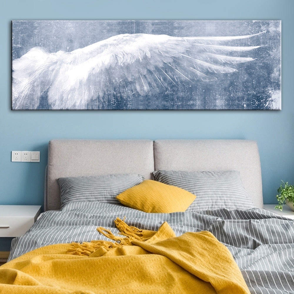 Angel feather wings canvas painting The Artful Oracle