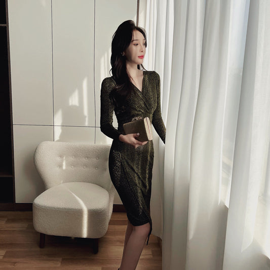 Slim-fit Slimming Mid-length High-end Temperament Women's Clothing The Artful Oracle