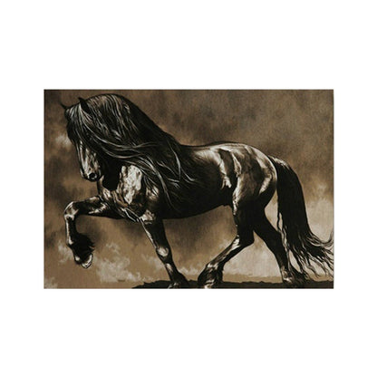 Black Horse Hd Inkjet Home Art Decoration Painting Living Room Background Wall Painting Frameless Painting Core The Artful Oracle