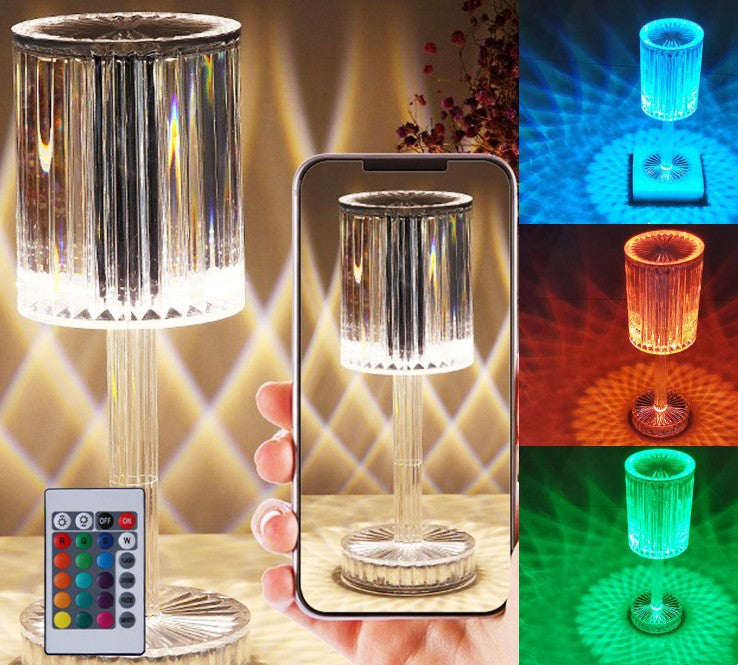 New Crystal Table Lamp Hotel Decoration Diamond Romantic Warm Led For Home Decor Romantic Gift Night Light The Artful Oracle