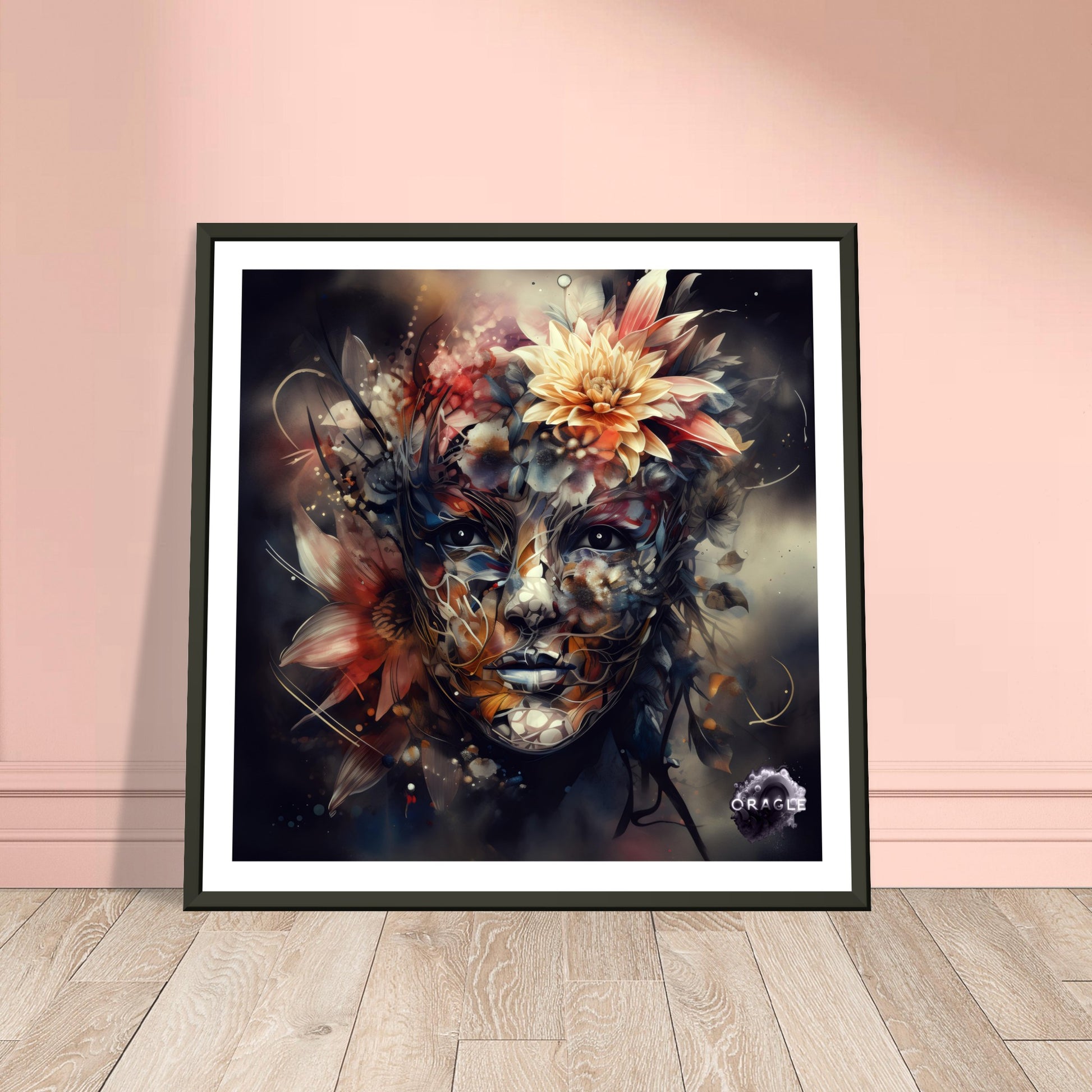 Petal Sprite: The Flower Nymph - Premium Matte Paper Wooden Framed Poster Gelato