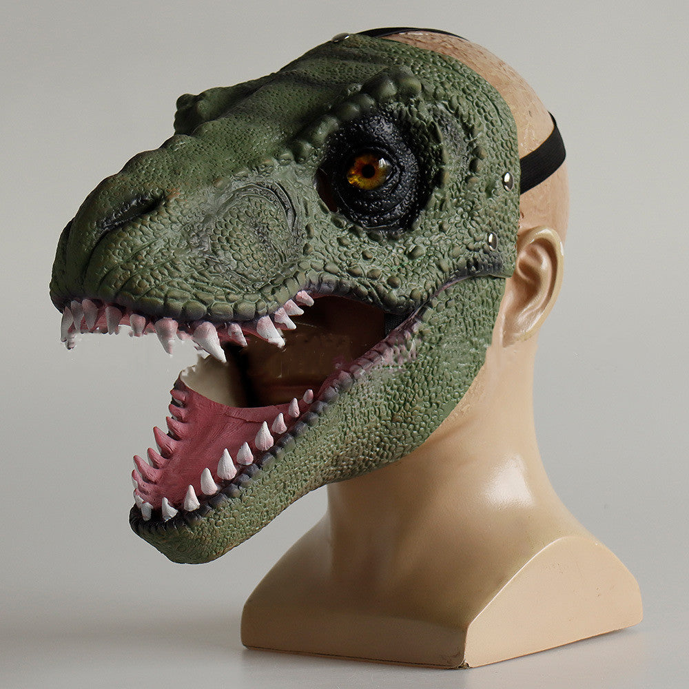 Dinosaur Moving Mouth Latex Mask Headgear Halloween Party Cos Props The Artful Oracle