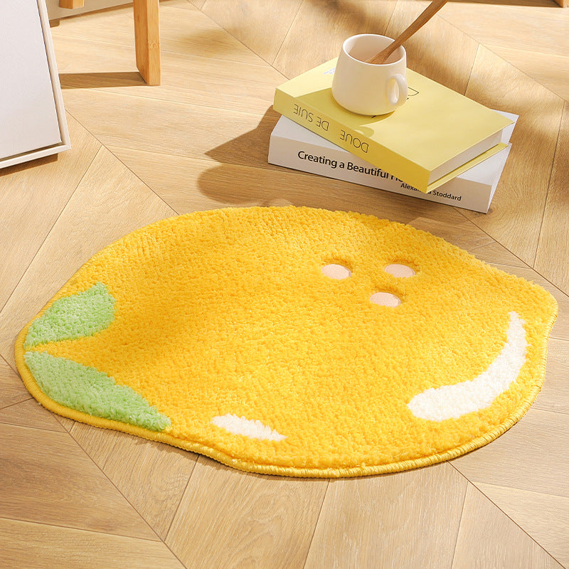 Ins Shaped Carpet Fruit Floor Mat Absorbs Water And Prevents Slipping The Artful Oracle