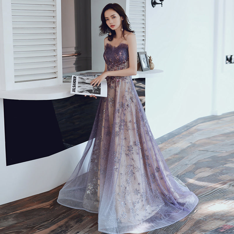 The Banquet Evening Dress Is Purple Dreamy And Long The Artful Oracle