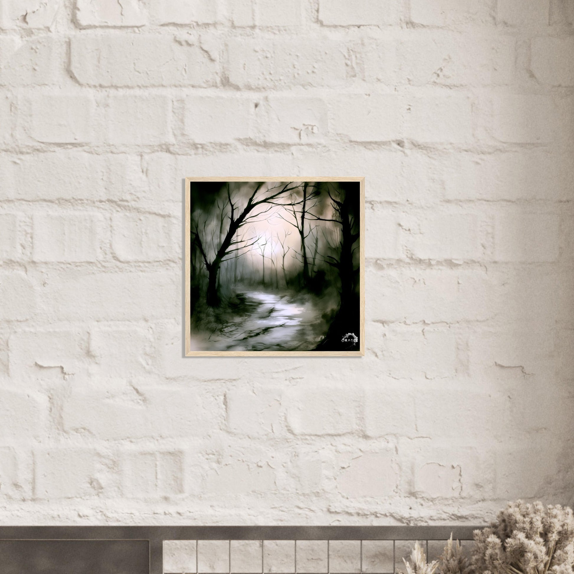 Whispering Shadows - Premium Matte Paper Wooden Framed Poster Gelato