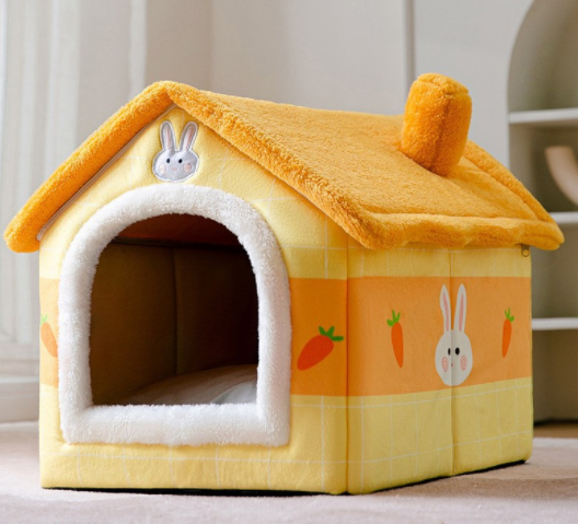 Foldable Dog House Pet Cat Bed Winter Dog Villa Sleep Kennel Removable Nest Warm Enclosed Cave Sofa Pets Supplies The Artful Oracle