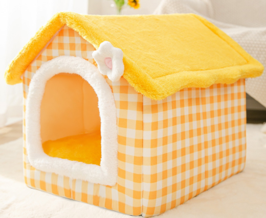 Foldable Dog House Pet Cat Bed Winter Dog Villa Sleep Kennel Removable Nest Warm Enclosed Cave Sofa Pets Supplies The Artful Oracle