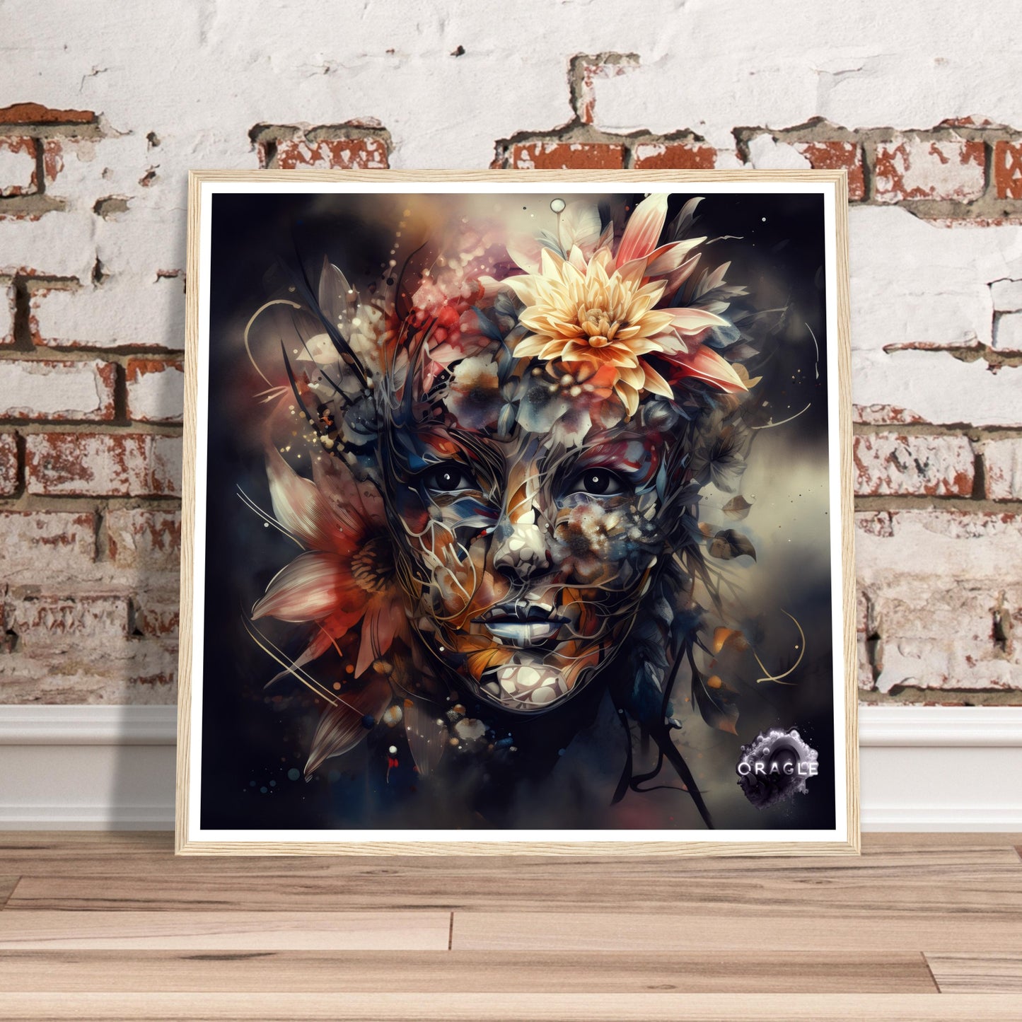 Petal Sprite: The Flower Nymph - Premium Matte Paper Wooden Framed Poster Gelato