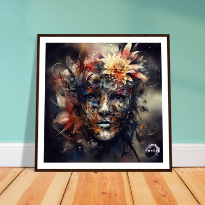 Petal Sprite: The Flower Nymph - Premium Matte Paper Wooden Framed Poster Gelato