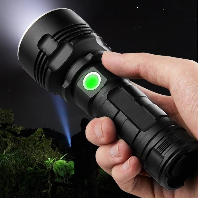 Strong Flashlight Focusing Led Flash Light Rechargeable Super Bright LED Outdoor Xenon Lamp The Artful Oracle