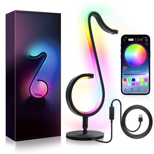 Intelligent APP Remote Control Symphony Atmosphere Light LED Night Light 180&deg Rotation Desktop Bedside For Home Decor Lamp The Artful Oracle