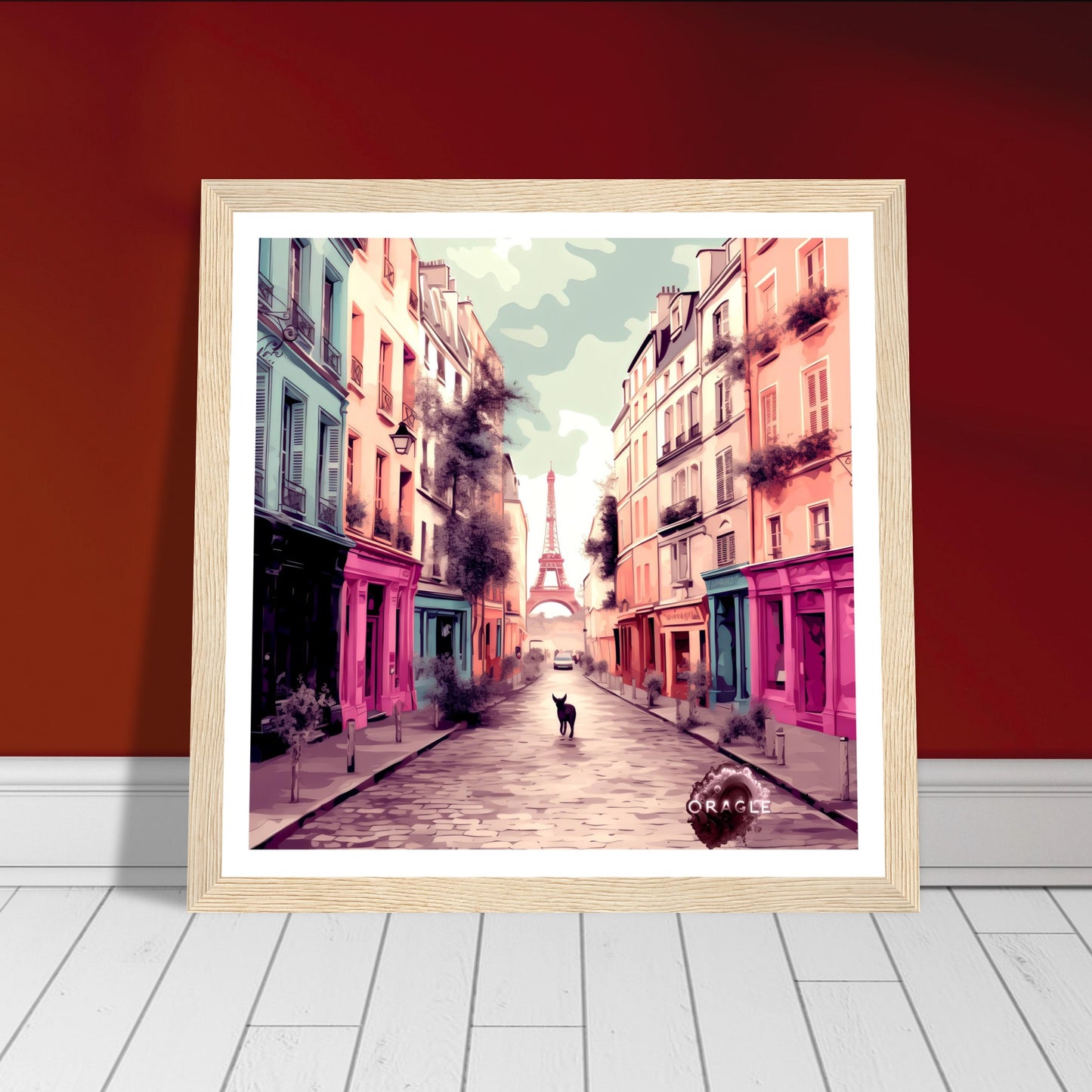 Osiris in Paris - Premium Matte Paper Wooden Framed Poster Gelato