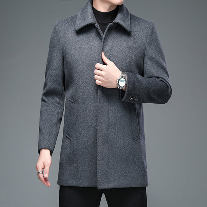 Trench Coat Mid-length Long Sleeve Lapel Korean Style Casual Jacket The Artful Oracle