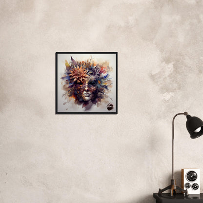 Blossom Guardian: The Floral Nymph - Premium Matte Paper Wooden Framed Poster Gelato