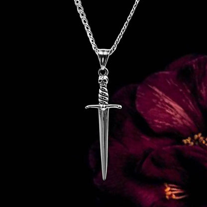 Punk Cross Sword Alloy Pendant Necklace The Artful Oracle