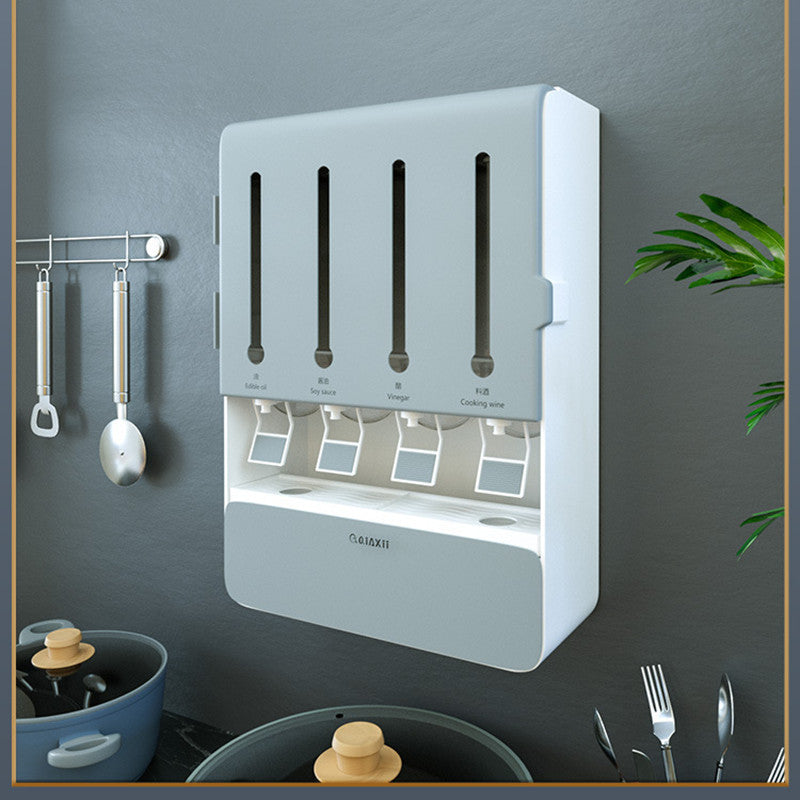 Wall Storage Multifunctional Seasoning Box Without Punching The Artful Oracle