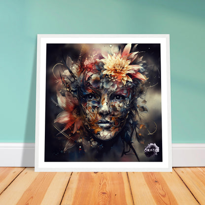 Petal Sprite: The Flower Nymph - Premium Matte Paper Wooden Framed Poster Gelato